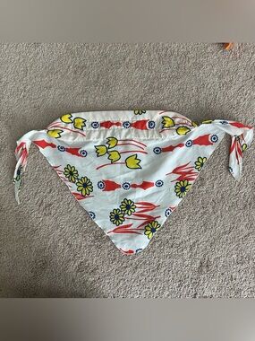 Vintage Printed Handkerchief Tube Top Crop Top